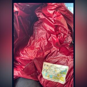 Moncler Red Jacket with Comic Print